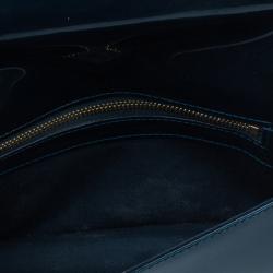 مملوكة مسبقًا حقيبة يد لوي فيتون جلد لامع بلو نويت