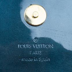 مملوكة مسبقًا حقيبة يد لوي فيتون جلد لامع بلو نويت