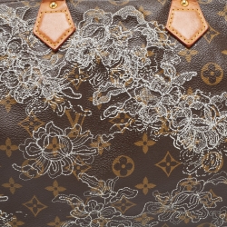 Pre Owned Louis Vuitton Monogram Canvas Limited Edition Dentelle Speedy 30