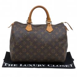 Pre Owned Louis Vuitton Monogram Canvas Speedy30