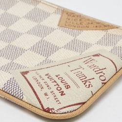 Pre Owned Louis Vuitton Damier Azur Trunks Labels Milla MM Pochette 