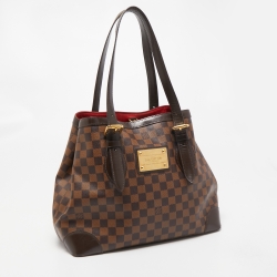 Pre Owned حقيبة لوي فيتون هامبستيد كانفاس دامييه أيبين MM