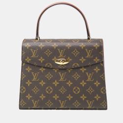 Louis Vuitton Brown Canvas Monogram Malesherbes Handbag Louis