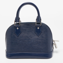 Pre Owned Louis Vuitton Indigo Epi Leather Alma BB Bag