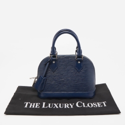 Pre Owned Louis Vuitton Indigo Epi Leather Alma BB Bag