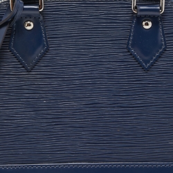 Pre Owned Louis Vuitton Indigo Epi Leather Alma BB Bag