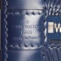 Pre Owned Louis Vuitton Indigo Epi Leather Alma BB Bag