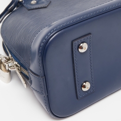 Pre Owned Louis Vuitton Indigo Epi Leather Alma BB Bag