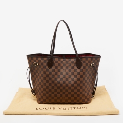 Louis Vuitton Damier Ebene Canvas Neverfull MM Bag