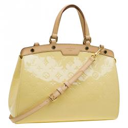 Pre Owned Louis Vuitton Vert Impression Monogram Vernis Brea MM Bag