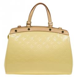 Pre Owned Louis Vuitton Vert Impression Monogram Vernis Brea MM Bag