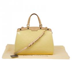 Pre Owned Louis Vuitton Vert Impression Monogram Vernis Brea MM Bag