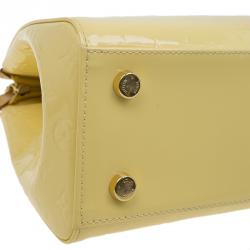 Pre Owned Louis Vuitton Vert Impression Monogram Vernis Brea MM Bag