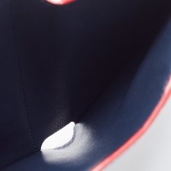 Pre Owned Louis Vuitton Marine Rouge Taurillon Leather Capucines Compact Wallet