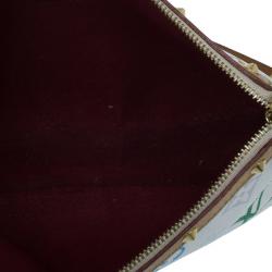 Pre Owned Louis Vuitton White Multicolored Monogram Canvas Pochette Accessoires
