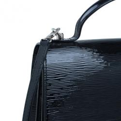 Pre Owned Louis Vuitton Black Epi Patent Leather Electric Sevigne MM