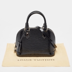 Pre Owned Louis Vuitton Black Electric Epi Leather Alma BB Bag