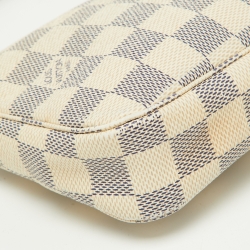 Pre Owned Louis Vuitton Damier Azur Canvas Pochette Accessories