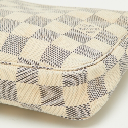 Pre Owned Louis Vuitton Damier Azur Canvas Pochette Accessories