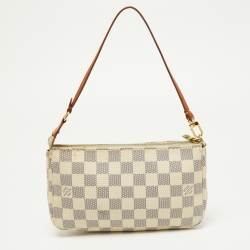 Pre Owned Louis Vuitton Damier Azur Canvas Pochette Accessories