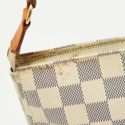 Pre Owned Louis Vuitton Damier Azur Canvas Pochette Accessories