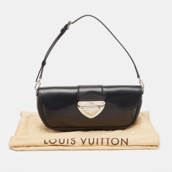 Pre Owned Louis Vuitton Black Epi Leather Pochette Montaigne Bag