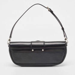 Pre Owned Louis Vuitton Black Epi Leather Pochette Montaigne Bag