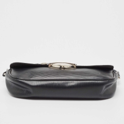 Pre Owned Louis Vuitton Black Epi Leather Pochette Montaigne Bag