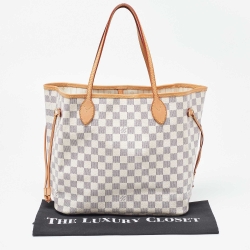 Louis Vuitton Damier Azur Canvas Neverfull MM Bag