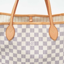 Louis Vuitton Damier Azur Canvas Neverfull MM Bag