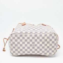 Louis Vuitton Damier Azur Canvas Neverfull MM Bag