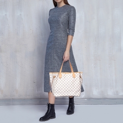 Louis Vuitton Damier Azur Canvas Neverfull MM Bag