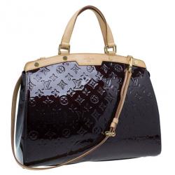 Pre Owned Louis Vuitton Amarante Monogram Vernis Brea GM