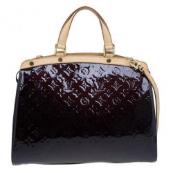 Pre Owned Louis Vuitton Amarante Monogram Vernis Brea GM