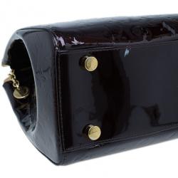 Pre Owned Louis Vuitton Amarante Monogram Vernis Brea GM