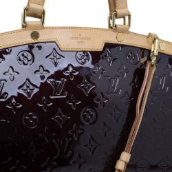 Pre Owned Louis Vuitton Amarante Monogram Vernis Brea GM