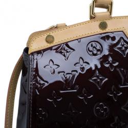 Pre Owned Louis Vuitton Amarante Monogram Vernis Brea GM