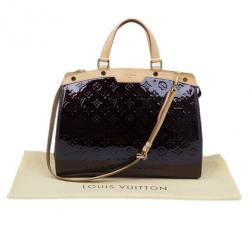 Pre Owned Louis Vuitton Amarante Monogram Vernis Brea GM