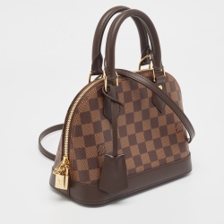 Pre Owned Louis Vuitton Damier Ebene Canvas Alma BB Bag