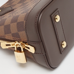 Pre Owned Louis Vuitton Damier Ebene Canvas Alma BB Bag