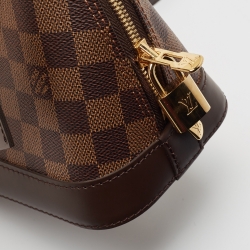 Pre Owned Louis Vuitton Damier Ebene Canvas Alma BB Bag