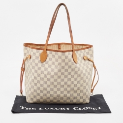 Louis Vuitton Damier Azur Canvas Neverfull MM Bag