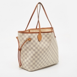 Louis Vuitton Damier Azur Canvas Neverfull MM Bag