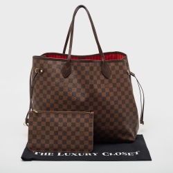 Louis Vuitton Damier Ebene Canvas Neverfull GM Bag