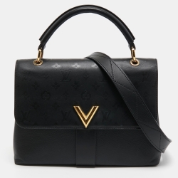 Louis Vuitton Black Monogram Leather Very One Handle Bag Louis