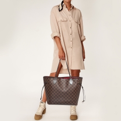 Louis Vuitton Damier Ebene Canvas Neverfull MM Bag