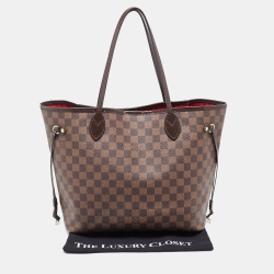 Louis Vuitton Damier Ebene Canvas Neverfull MM Bag