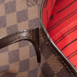 Louis Vuitton Damier Ebene Canvas Neverfull MM Bag