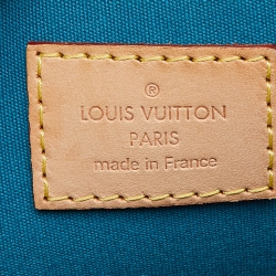 Pre Owned Louis Vuitton Blue Galactic Monogram Vernis Alma GM Bag