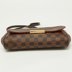 Pre Owned Louis Vuitton Damier Ebene Canvas Favorite MM Bag